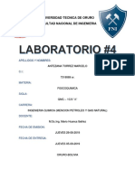 Laboratorio # 4 Fisicoquimica