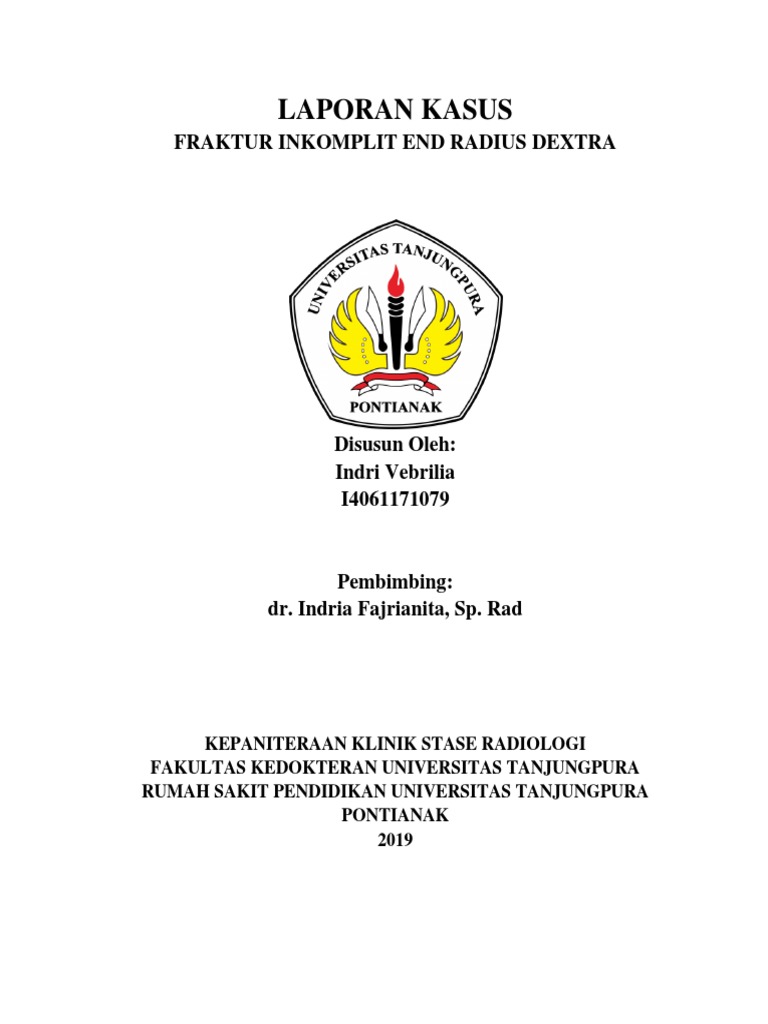 Fraktur Inkomplit End Radius Dextra | PDF | Sains & Matematika