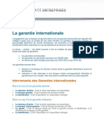 Garanties Internationales Fiche Technique PDF