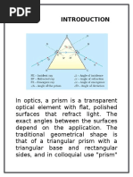 Angle of Deviation in Hollow Prism | PDF | Refractive Index | Refraction