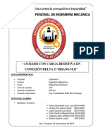 Análisis Con Carga Resistiva en Conexión Delta o Triangulo PDF