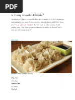 Is It Easy To Make Siomai