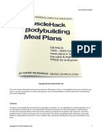 MuscleHack Free Meal Plans PDF