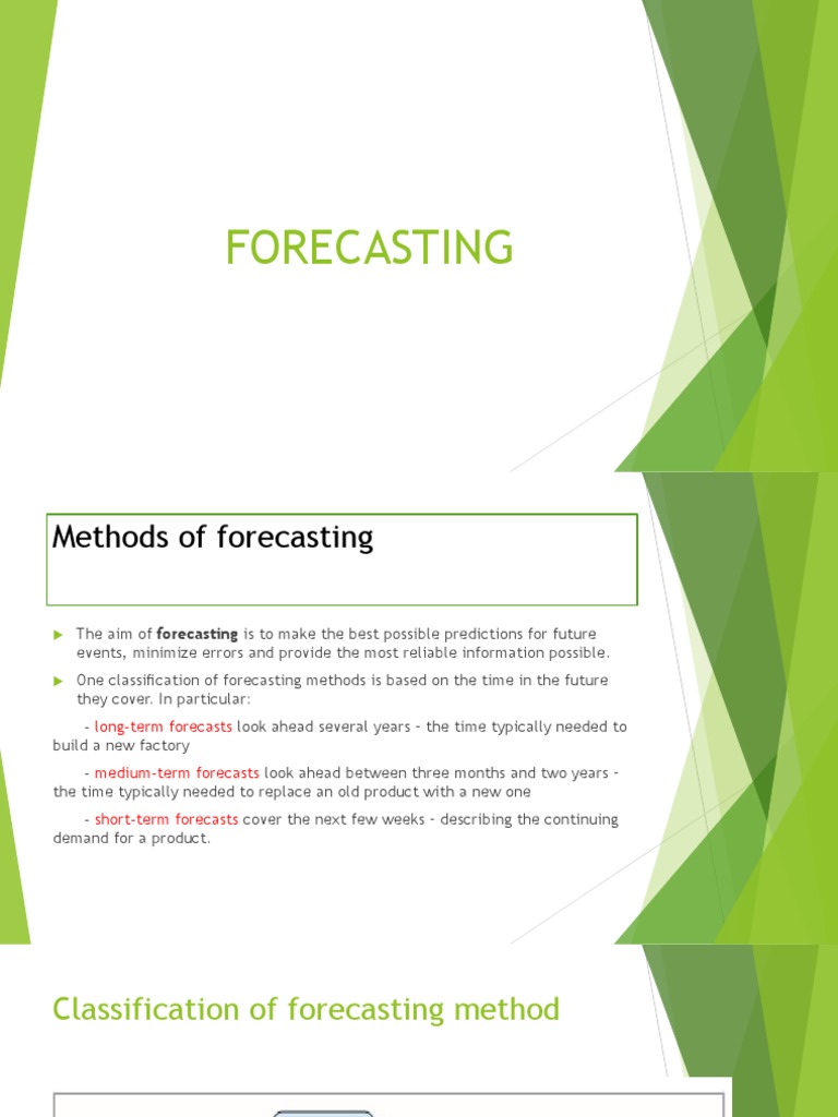 Forecasting Methods in Management | PDF | Forecasting | Time Series