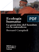 Campbell Bernard - Ecologia Humana PDF