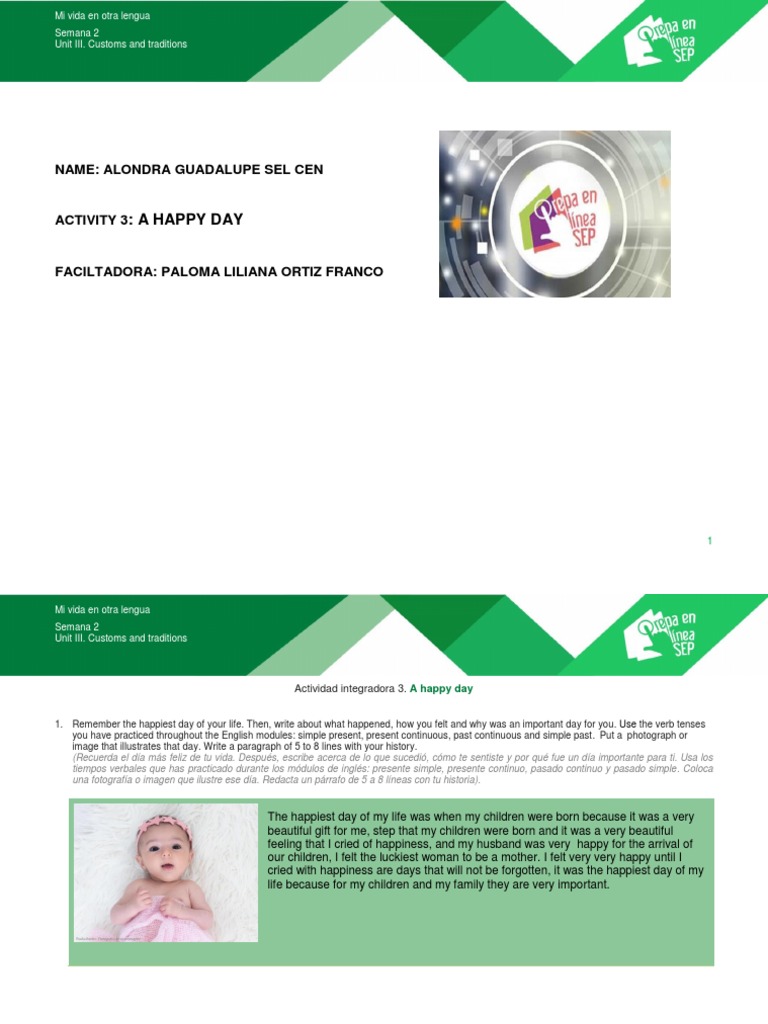 Happy Day Reflection and Importance | PDF