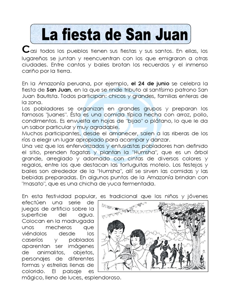 Fiesta de San Juan en la Amazonía | PDF | Estudios de idiomas ...