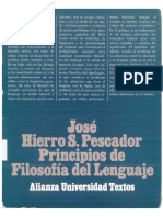 Jose Hierro - Principios de La Filosofía Del Lenguaje