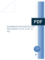 Tema 2. Elementos No Metalicos Del Grupo 17 (F, CL, BR, I y At) - 8044899 PDF