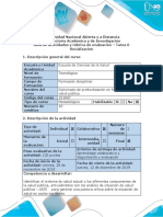 Guía de Actividades y Rúbrica de Evaluación - Tarea 6 - Socialización