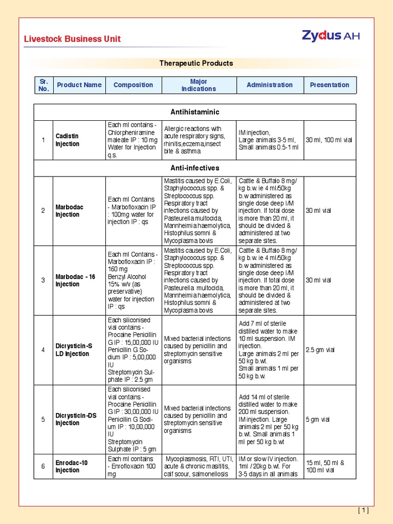 Livestock Veterinary Injection Guide | PDF | Medical Specialties ...