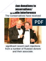 Russian Donations To Conservatives: Kremlin Interference