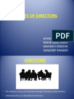 Types of Directors: Ayan Choksi Rakib Merchant Mahesh Sindha Sandeep Pandey