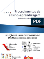 Procedimentos de Ensino-Aprendizagem