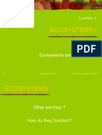 Lecture 1 (A) - Ecosystem I