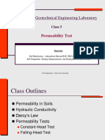Permeability Test Laboratory PDF