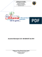 Acuerdo Municipal de Albania 2016