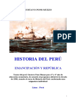 Gustavo Pons Muzzo - Historia Del Perú Emancipación y República PDF