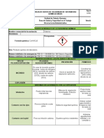 Hoja de datos de seguridad cisteína