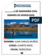 Deberes de Hidrologia