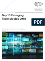 Tecnologías Disruptivas - WEF (2018) - Top10 - Emerging - Technologies - Report - 2018