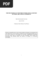 07:09:2010 - THE PROCEEDINGS OF THE FIRST INTERNATIONAL HISTORY OF PUBLIC RELATIONS CONFERENCE Held at Bournemouth University PDF