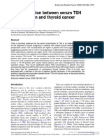(14796821 - Endocrine-Related Cancer) The Association Between Serum TSH Concentration and Thyroid Cancer PDF