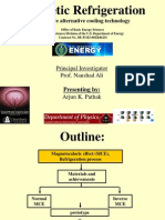 Magnetic Refrigeration: Attractive Alternative Cooling Technology