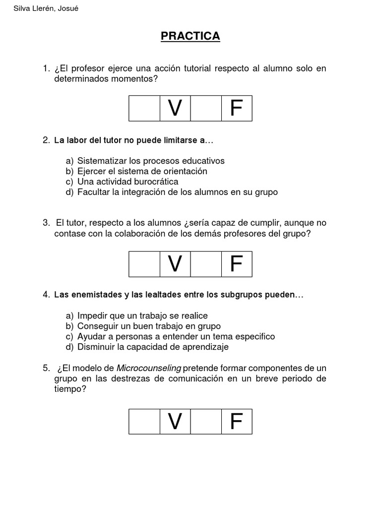 Practica Tutoria | PDF | Crecimiento personal y profesional ...