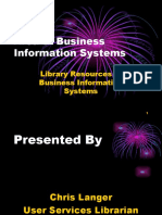 Area of Business Information Systems