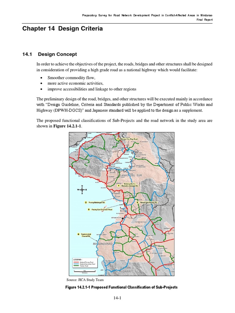 DPWH Design Guidelines for Road Projects | PDF | Structural Load ...