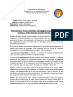 Resumen del texto en inglés “From Competitive Advantage to Corporate Strategy”, Michael E. Porter