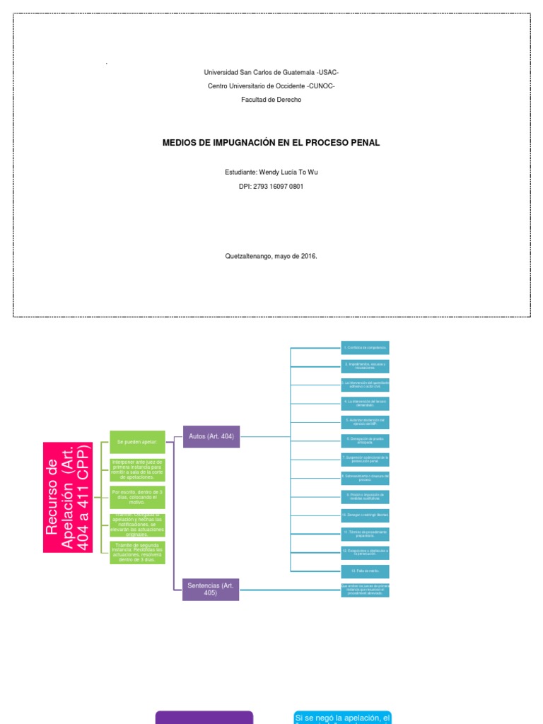 Medios de Impugnación en El Proceso Penal | PDF | Apelación | Virtud