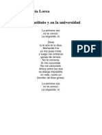 Federico García Lorca - en El Instituto y en La Universidad