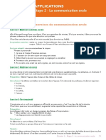 Exercices de Communication Orale PDF