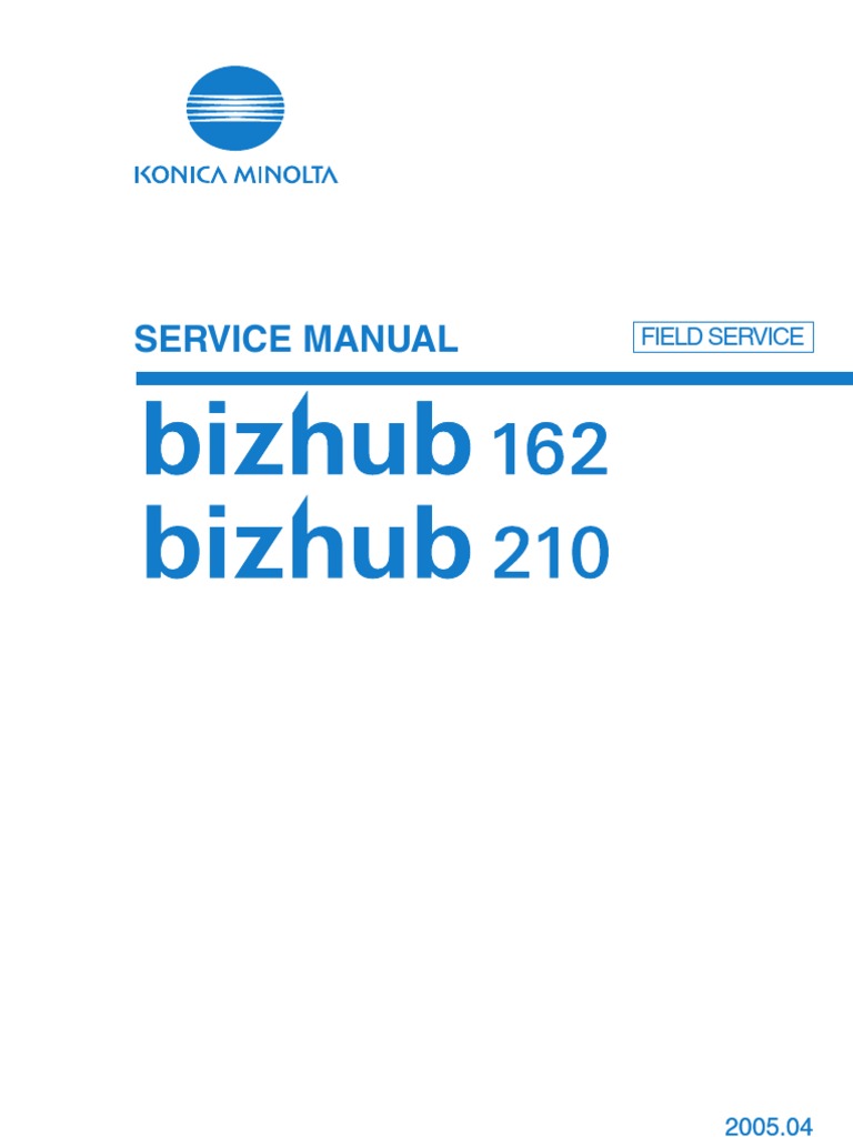 Konica-Minolta Bizhub 162-210 Service Manual | Ac Power Plugs And Sockets |  Electrical Connector