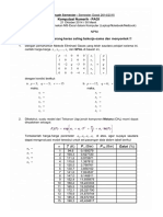 Soal UTS Komputasi Numerik