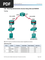 3.6.1.1 Lab - Securing Administrative Access Using AAA and RADIUS