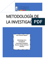 Metodología de La Investigación, Trabajo Individual, John Cárdenas Segovia