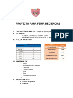 Proyecto para Feria de Ciencias de Vale