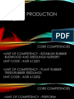 Rubber Production NCII Core Competencies Guide