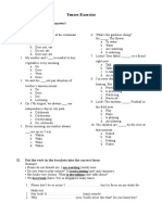 Tenses Exercise