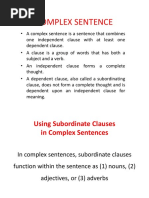 Complex Sentence (Theory)