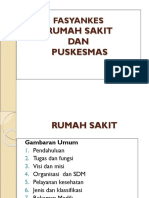 FasYanKes RUMAH SAKIT Dan PUSKESMAS