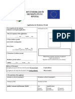 2018 Application For Residence Permit STUDENT