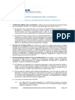 Anexo E - Condiciones Generales Del Contracto - Bienes y Servicios PDF