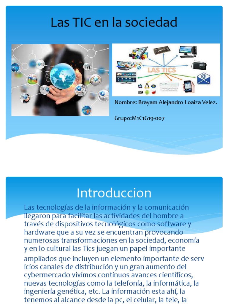 Las TIC en La Sociedad - Copia2353521123 | PDF | Ciencias sociales