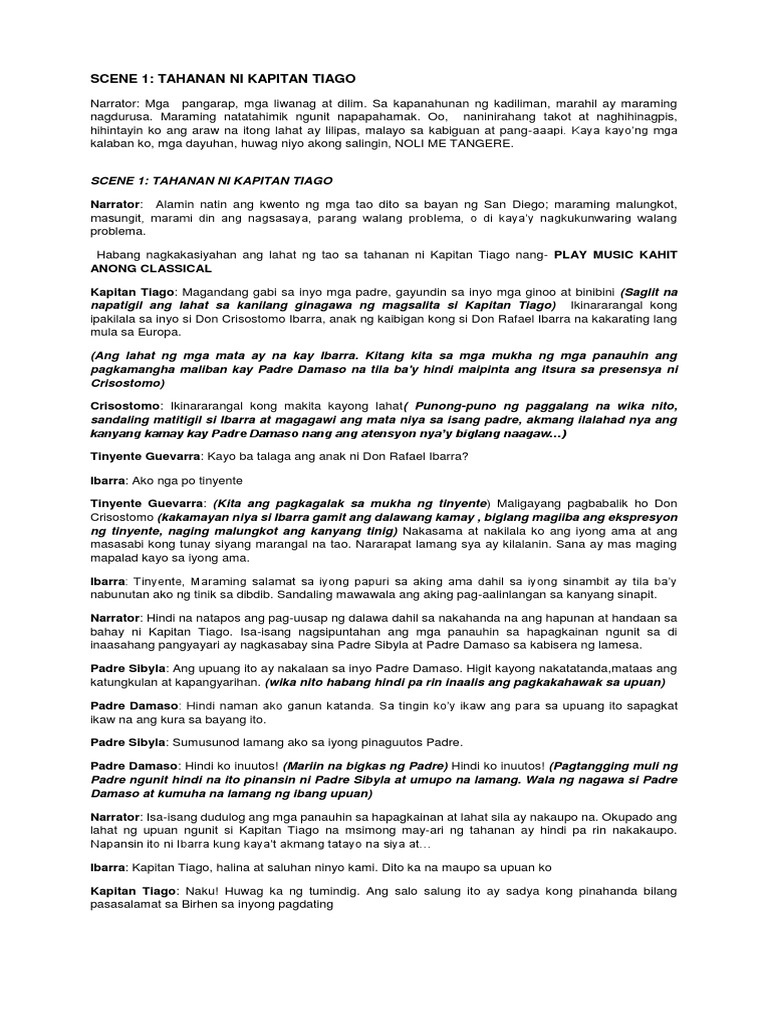 Noli Script 1 | PDF