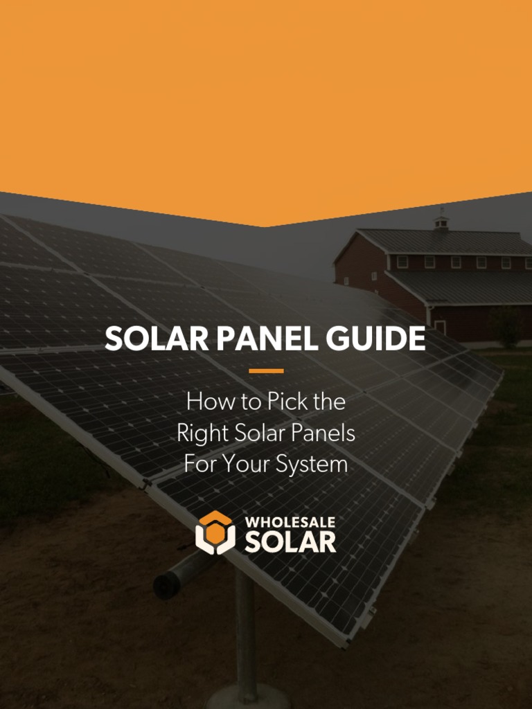 Choosing the Right Solar Panels Guide | PDF | Solar Panel | Nature