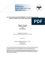 Are Government Spending Multipliers Greater During Periods of Slack Owyang Fed ST Louis 2013